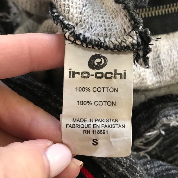 iro-ochi Full Zip Men's Cotton Hoodie Jacket Tokyo Unborn Saints MC EUC Japan - Picture 9 of 11